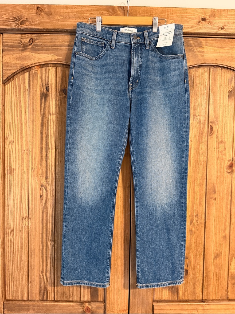 Madewell Women's The Jules Slim Straight-Leg Jeans